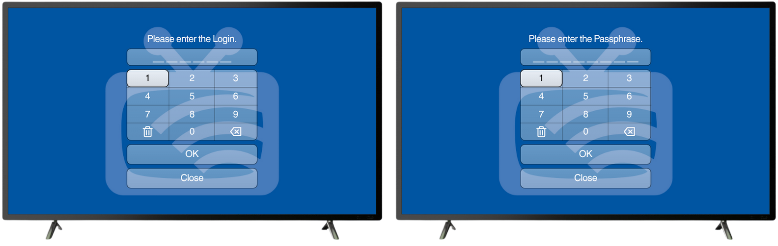 Mobile Login Screen